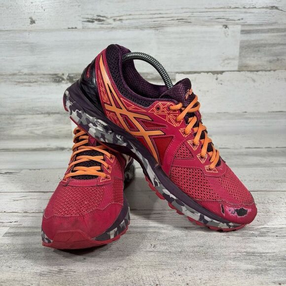 Asics Womens GT 2000 4 T661N Pink Grey Camo Running Shoes Sneakers US‎ 11 - Picture 6 of 8